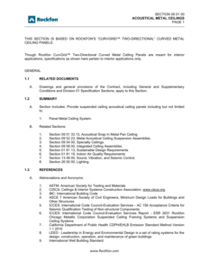 Rockfon CurvGrid Two-Directional Specification