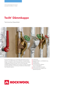 Datenblatt Teclit Dämmkappe Ausgabe Österreich