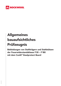 abP Bekleidung von Stahlbauteilen mit dem Conlit Steelprotect Board/Alu