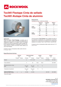 FT_Teclit® Alutape - Cinta de aluminio y Teclit® Flextape - Cinta de sellado_ES