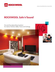 Safe'n'Sound soundproofing solutions brochure