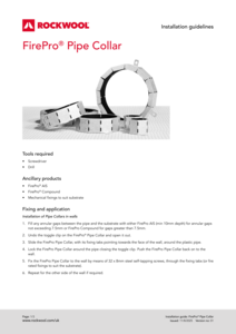 FirePro Pipe Collar Installation Guidelines