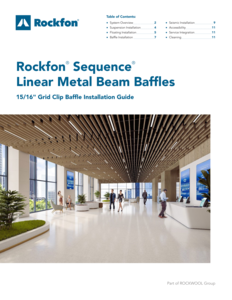 Rockfon Sequence Linear Beam Baffle Grid Clip Baffle Insallation Guide