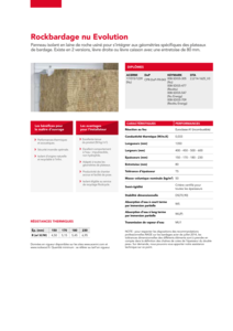Fiche produit Rockbardage nu Evolution
