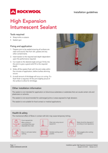 High Expansion Intumescent Sealant Installation Guide