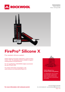 FirePro Silicone X Datasheet