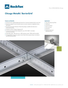 Chicago Metallic BarrierGrid Data Sheet