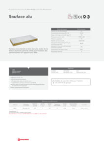 Fiche produit Souface alu