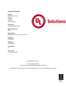 SP Firestop EN UL Certificate