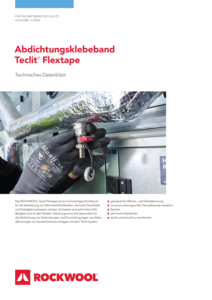 Datenblatt Abdichtungskleband Teclit Flextape