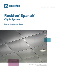 Rockfon Spanair Clip-In System Installation Guide