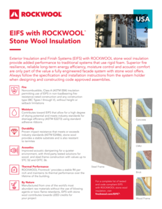 EIFS with ROCKWOOL stone wool insulation brochure