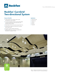 Rockfon CurvGrid Two-Directional Data Sheet