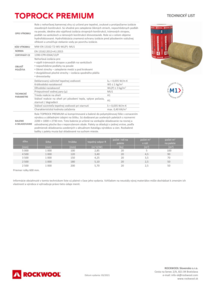Technický list SK TOPROCK PREMIUM