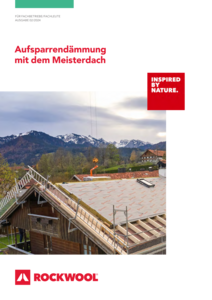 Broschüre Aufsparrendämmung mit dem Meisterdach