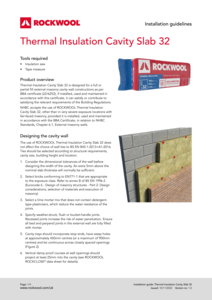Thermal Insulation Cavity Slab 32 Installation Guide