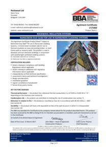 Rainscreen Duo Slab BBA Certificate