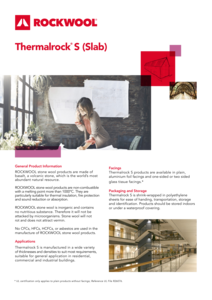 Thermalrock S Product Data Sheet (SEA)