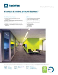 Rockfon® Plenum Barrier Board™ Datasheet FR
