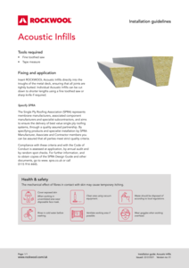 Acoustic Infill Installation Guide