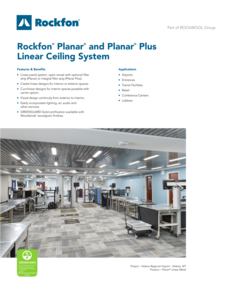Rockfon Planar and Planar Plus Datasheet