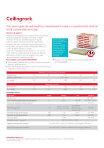 Fișă tehnică Ceilingrock FW1