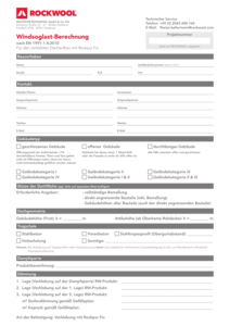 Planungsbogen Windsoglast-Berechnung