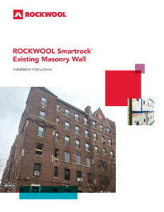 Smartrock installation instructions in masonry wall construction