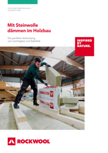 Broschüre Mit Steinwolle dämmen im Holzbau