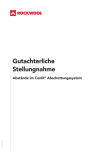 Gutachten Abstände im Conlit Abschottungssystem