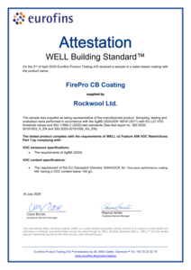 FirePro CB Coating WELL Building Standard VOC Attestation