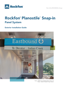 Rockfon Planostile Snap-In Installation Guide-Exterior