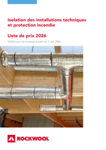 Liste de prix Isolation des installations techniques et protection incendie 2026