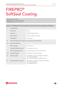 FirePro SoftSeal (EU) MSDS 2023