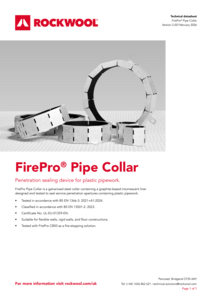 FirePro Pipe Collar Datasheet