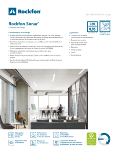 Rockfon Sonar® Datasheet FR