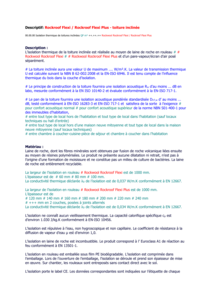 Descriptif Rockroof Flexi (Plus)