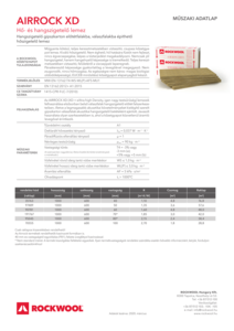Airrock XD RWHU datasheet