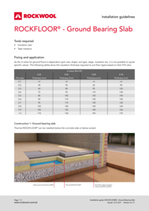 RockFloor (Ground Bearing Slab) Installation Guide