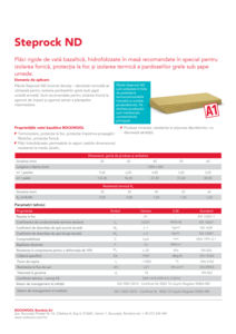 Fișă tehnică Steprock ND