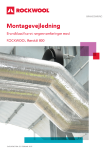 Brandklassificeret rørgennemføringer med ROCKWOOL Rørskål 800