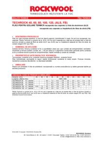 Fisă tehnică TECHROCK