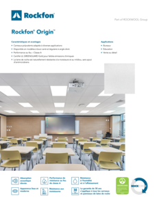 Rockfon® Origin™ 75 - 95 Datasheet FR