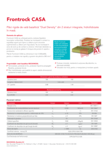 Fișă tehnică Frontrock Casa
