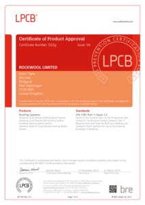 HardRock® Certificate No. 22g