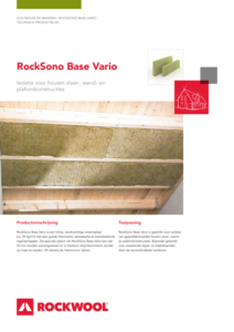 Technisch Productblad Rocksono Base Vario 