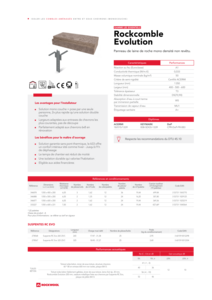 Fiche produit Rockcomble Evolution