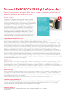 Fișă tehnică Sistemul PYROROCK EI 45 şi E 60 (circular)
