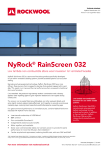 NyRock RainScreen 032 Datasheet