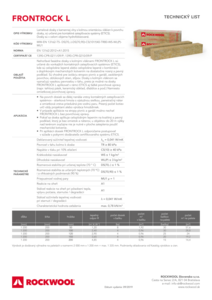 Technický list SK FRONTROCK L